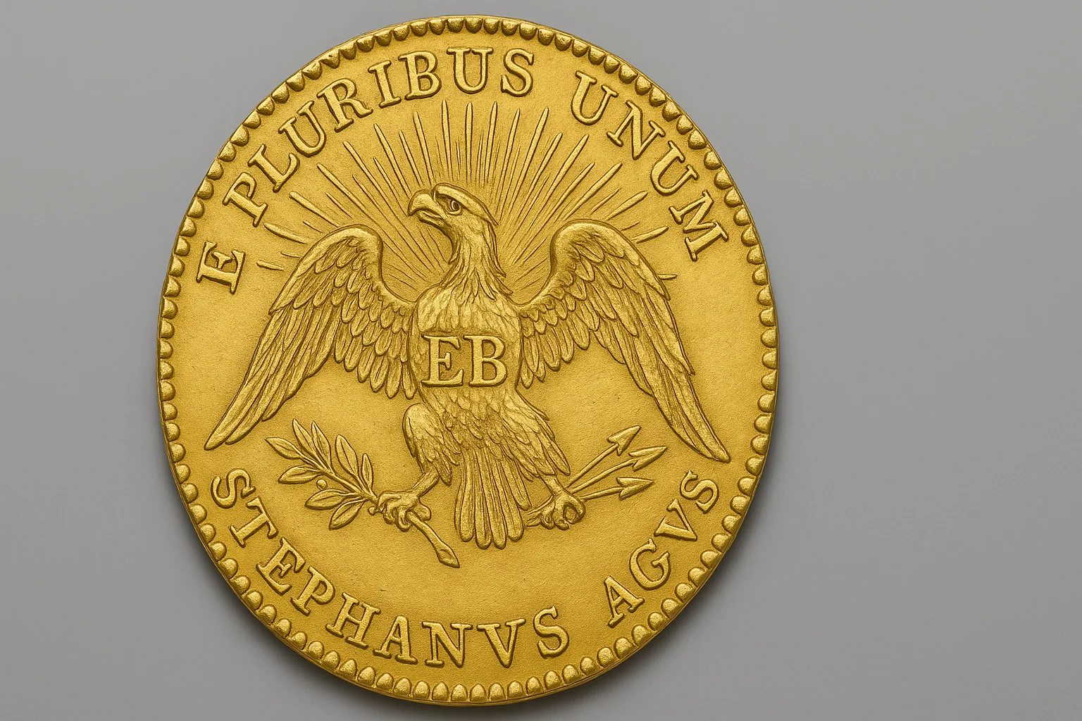 Brasher Doubloon (EB on Wing) coin